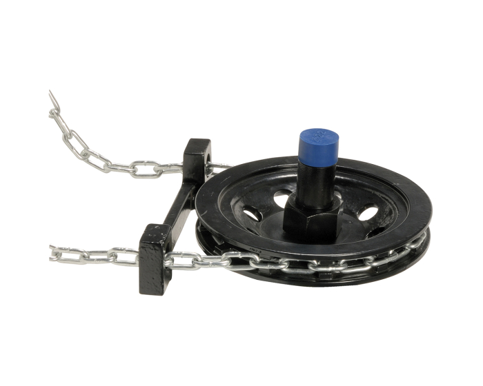 Chain wheel for knife gate valves